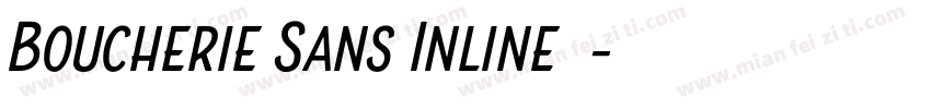 Boucherie Sans Inline字体字体转换